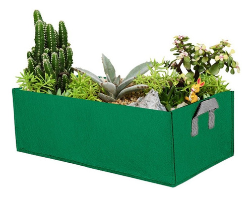 Cama De Jardín Elevada De Tela I, Rectangular, Transpirable,