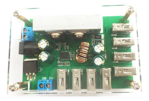 - Módulo De Fuente De Alimentación Step Down 5v 5a 8 Canales