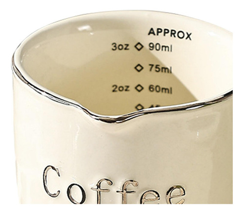 W Taza Medidora De Espresso Tazas De Cerámica De 90 Ml Para