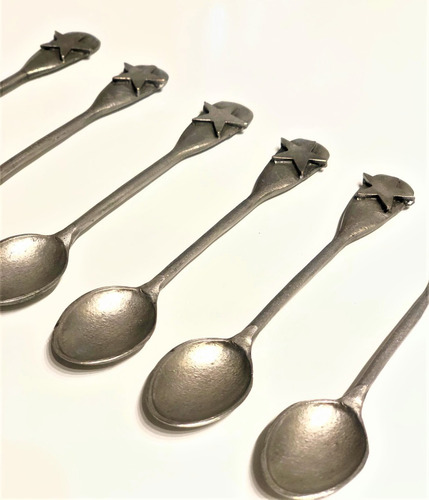 Imagen 7 de 10 de Cucharas De Te X6 Estilo Vintage Metal