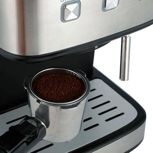 Cafetera 2 En 1 Expreso Y Capsulas Smartlife Sl-ec8501 Color Negro/Plateado