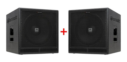 Kit - 2 Sw 18 Instalada Jbl - Par Ativo + Passivo 1600 Rms