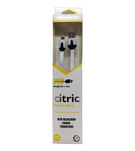 Cable Citric Micro Usb 1 Metro Varios Colores