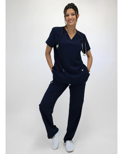 Uniforme Médico Plus-size Xxxl Tela Spandex