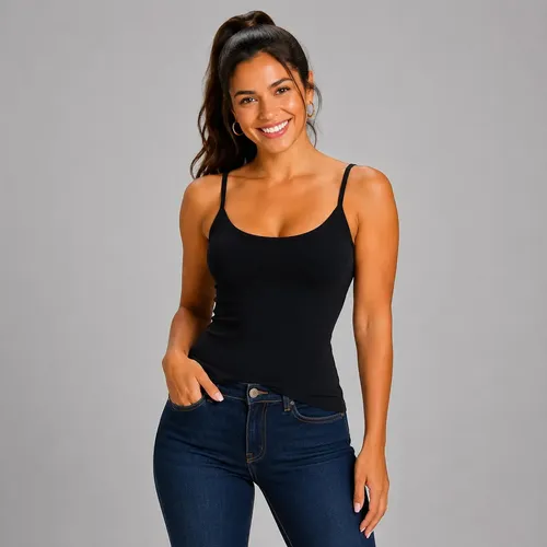 Regata Feminina Cotton Elastano Alça Básica Leve 25619