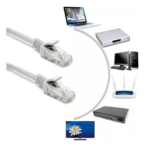 Cable Patch Cord Cat6 Lszh Marca Atc 3 Metros Gris Factura