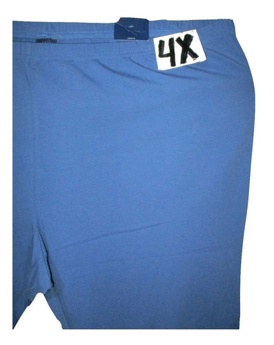 Capri Bermuda Azul Spandex Talla 4x (46/48) Basic Edition
