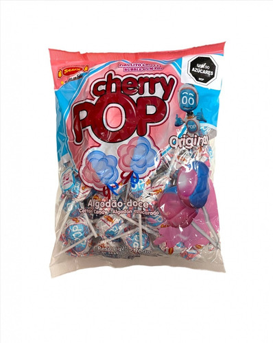 Chupetin Relleno Cherry Pop 50 Unidades Golosinas, Piñatas