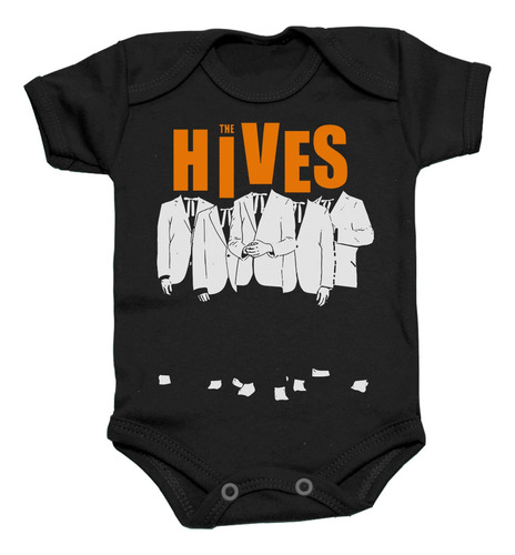 Body Roupa Bebê Show Banda The Hives Punk Rock Bori Body 2