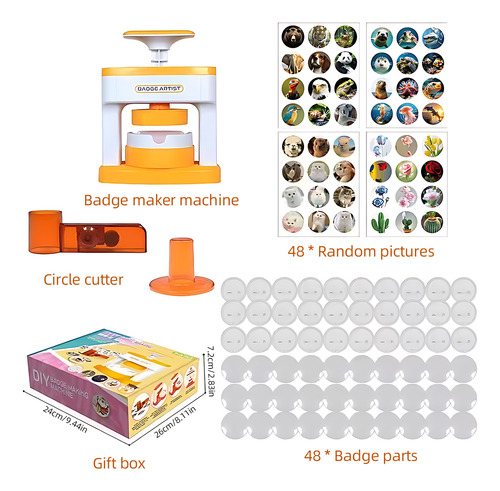 Kit De Creación De Insignias Para Hacer Botones Diy De 55 Mm