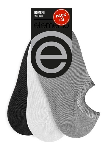 Imagen 1 de 3 de Pack X 6 Pares Micromedias De Hombre Elemento Art 014