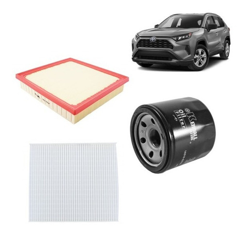 Kit Filtro Aceite/aire/polen Para Toyota Rav4 2.0 2019/2023