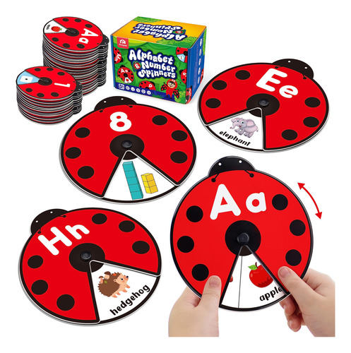 Juguete Abc Montessori Interactivo Giratorio Aprendizaje Beb
