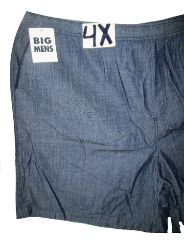 Short Bermuda Azul Nevado Casual Hombre Talla 4x Basic Editi