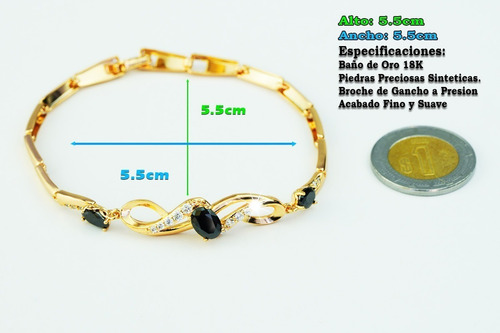 Imagen 7 de 10 de Pulsera Brazalete Oro 18k Regalo Amistad Mujer Mama Joyería