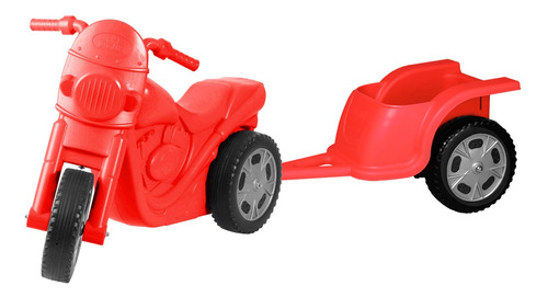 Triciclo Moto Buggy Infantil Big Jim Con Trailer