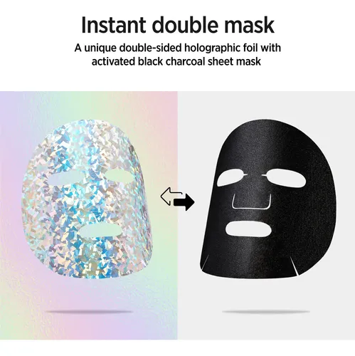 Mascarilla Soo'ae Unicorn Glow Hologram Con Color Carbón, 12