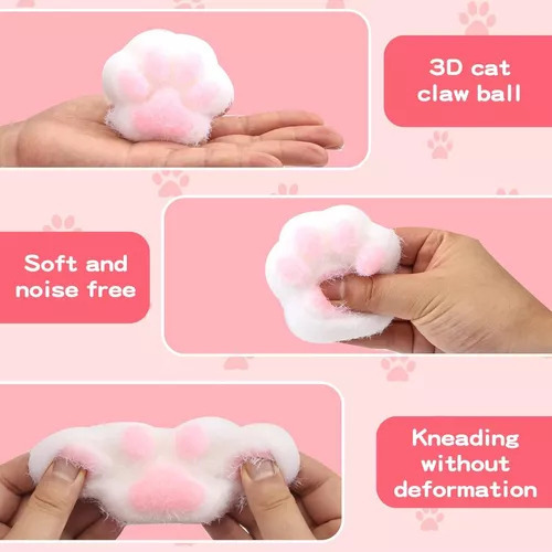Nuevo Juguetes For Gatos Squishy Cat Paw Squee