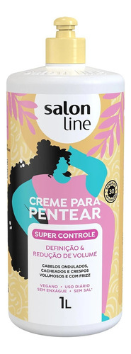 Creme Pentear Super Controle Definição Cachos Salon Line 1l