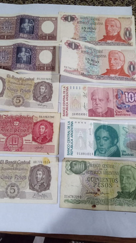 Billetes Antiguos Varios (Usado)