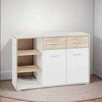 Comprar Cómoda Amplia Élina De Melamina Armado 2 Cajones - Gaudi