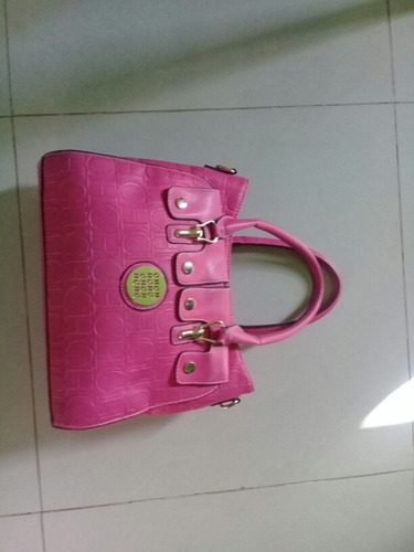 Cartera Bolso Carolina Herrera Color Fucsia.