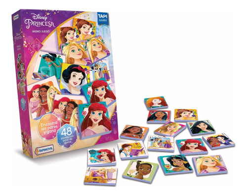 Juego De Mesa De Memoria Memo Test Princesa Disney Tut Tutti