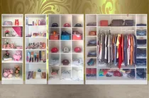 Comprar Kit Loja Completa De Roupas Estante Expositor + Araras Roupa