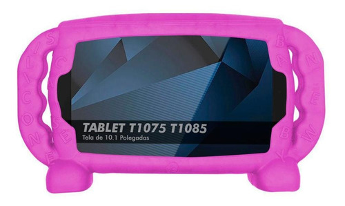 Capa Infantil Tablet Positivo T1075 T1085 10.1 Kids Top Pink