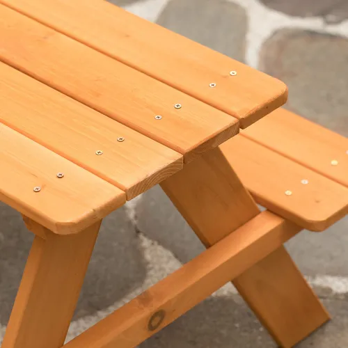 Gardenised, Mesa De Picnic Al Aire Libre Para Ninos De Mader