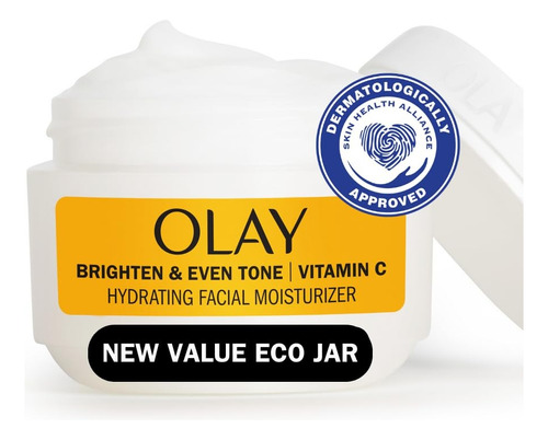 Olay Bright & Even Vitamina C Con Crema Hidratante Facial 