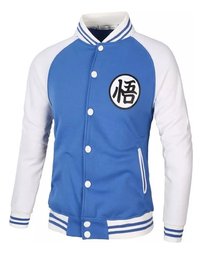 Chamarra De Béisbol Dragon Ball Goku Suéter Manga Raglan