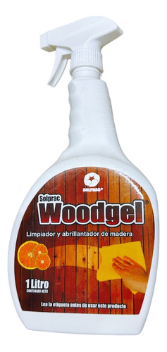 Woodgel Gel Abrillantador Limpiador De Madera 1l Solprac 