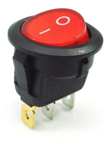 Tecla Interruptor Basculante 3 Pin 12-24v Indicador Led 