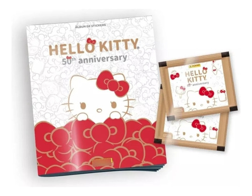 Álbum + 10 Sobres Hello Kitty, 50th Aniversario. 2024