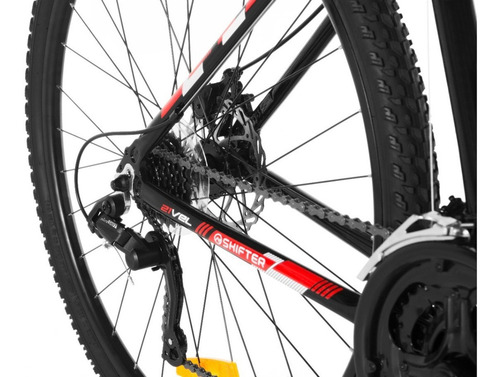 Bicicleta Mountain Bike Shifter R29 21v Mtb Negra Aluminio