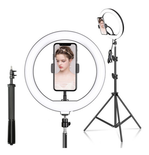 Ring Ligth Luz Led 10 Pol Completo Tripé Suporte Celular