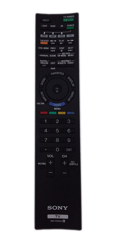 Control Remoto Para Tv Sony Rm-yd042