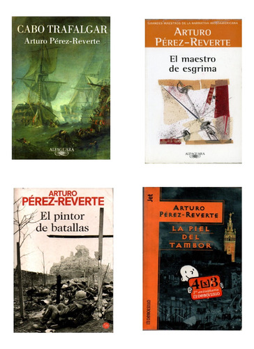 Arturo Perez Reverte Lote Libros Trafalgar Esgrima El Pintor