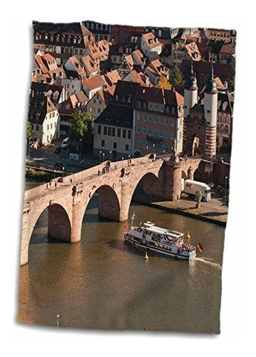 3d Rose Boat-old Bridge-neckar-heidelberg-germany-eu10 Mde02