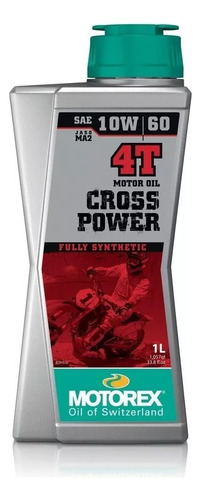 Motorex Aceite 4t Cross Power 10w60 1l 100% Sintetico En Fas