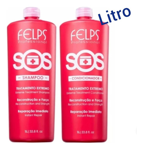 Felps Shampoo + Condicionador Sos  2x1 Litro