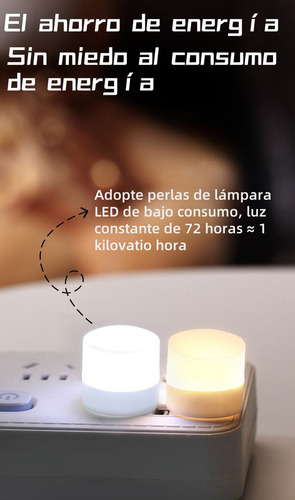 20 Piezas Mini Usb Lampara Luz De Noche Luces Para Espejo