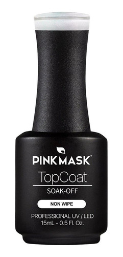 Esmalte Para Uñas Gel Top Sellador Transparente Pink Mask