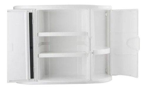 Gabinete Organizador Para Baño Con Espejo Rimax Blanco