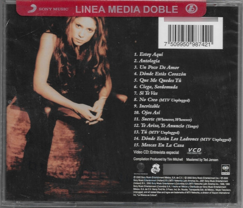 Shakira - Grandes Exitos Cd Nuevo!!