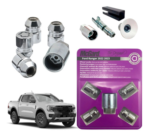 Trava Porca Antifurto Mcgard Rodas Estepe Ford Ranger 24 25