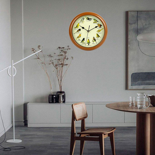 Reloj De Pared Con Forma De Pájaro, Reloj Con Sonido