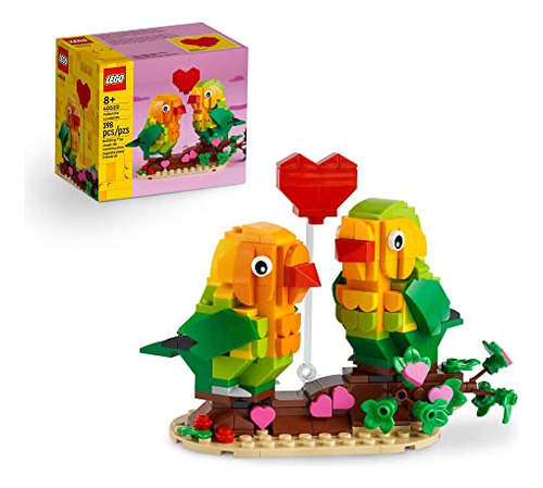 Collage Lego Love Bird Con Adornos De Bloques De Construcció