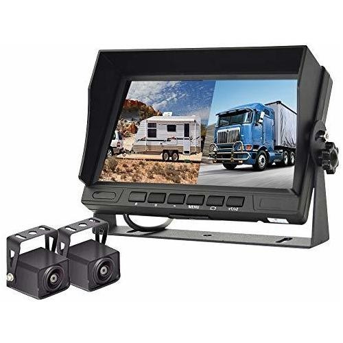 Hd 1080p Rv Backup Camera With 7 Inch Dvr Split Screen Monit